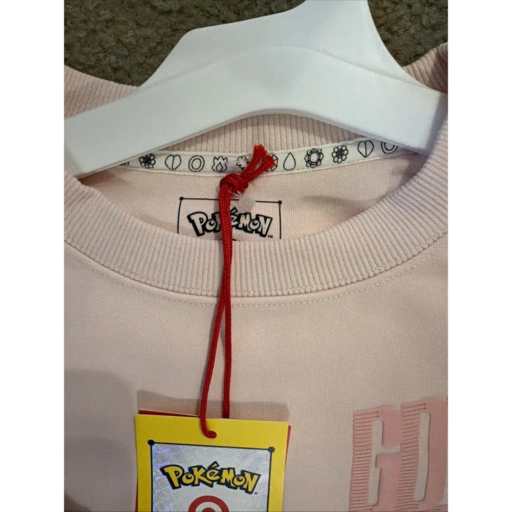 Pokemon x Target Pink Mew Sweatshirt Rare exclusive Gotta Catch 'Em All Kid's XS - Picture 4 of 8